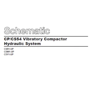 EN CAT Paving Compactor CP CS54 Vibratory  Hydraulic Schematic  Manual - PDF DOWNLOAD