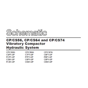 EN CAT Paving Compactor CP CS56 CP CS64 CP CS74 Vibratory  Hydraulic Schematic  Manual - PDF DOWNLOAD