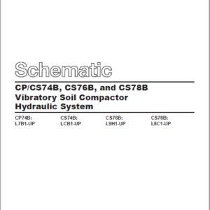 EN CAT Paving Compactor CP CS74B CS76B CS78B Vibratory Soil   Hydraulic Schematic  Manual - PDF DOWNLOAD