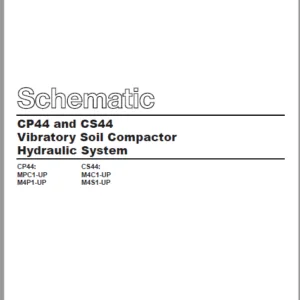 EN CAT Paving Compactor CP44 CS44 Vibratory Soil  Hydraulic Schematic  Manual - PDF DOWNLOAD