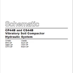 EN CAT Paving Compactor CP44B CS44B Vibratory   Hydraulic Schematic Manual - PDF DOWNLOAD