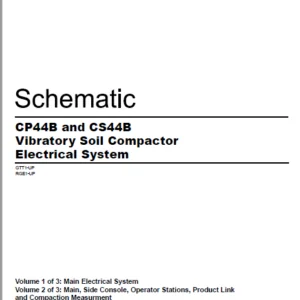 EN CAT Paving Compactor CP44B CS44B Vibratory Soil   Electric Schematic Manual - PDF DOWNLOAD