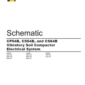 EN CAT Paving Compactor CP54B CS54B CS64B Vibratory Soil  Electric Schematic Manual - PDF DOWNLOAD