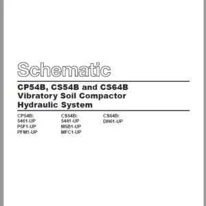 EN CAT Paving Compactor CP54B CS54B CS64B Vibratory Soil  Hydraulic Schematic  Manual - PDF DOWNLOAD