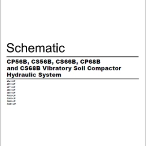 EN CAT Paving Compactor CP56B CS56B CS66B CP68B CS68B Vibratory Soil Hydraulic Schematic  Manual - PDF DOWNLOAD