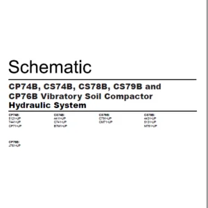 EN CAT Paving Compactor CP74B CS74B CS78B CS79B CP76B Vibratory Soil   Hydraulic Schematic Manual - PDF DOWNLOAD