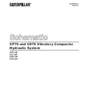 EN CAT Paving Compactor CP76 CS76 Vibratory   Hydraulic Schematic  Manual  - PDF DOWNLOAD
