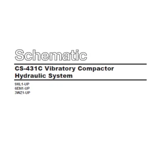 EN CAT Paving Compactor CS-431C Vibratory  Hydraulic Schematic Manual - PDF DOWNLOAD