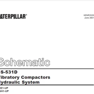 EN CAT Paving Compactor CS-531D VIBRATORY COMPACTORS HYDRAULIC SYSTEM  Hydraulic Schematic  Manual - PDF DOWNLOAD
