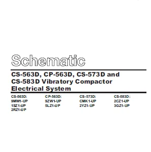 EN CAT Paving Compactor CS-563D CP-563D CS-573D CS-583D Vibratory KENR7039 Electric Schematic Manual - PDF DOWNLOAD