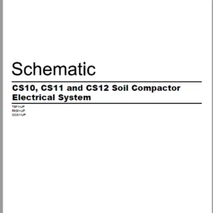 EN CAT Paving Compactor CS10 CS11 CS12 Soil  Electric Schematic  Manual - PDF DONLOAD