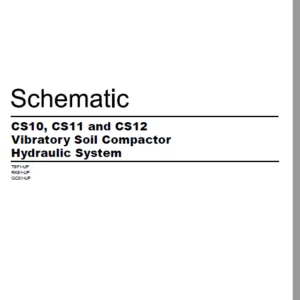 EN CAT Paving Compactor CS10 CS11 CS12 Vibratory Soil  Hydraulic System Schematic  Manual - PDF DOWNLOAD