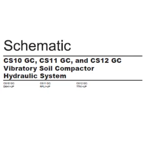 EN CAT Paving Compactor CS10 GC CS11 GC CS12 GC Vibratory Soil   Hydraulic Schematic Manual - PDF DOWNLOAD