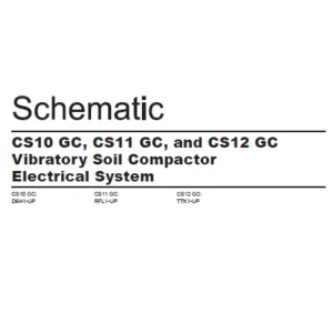 EN CAT Paving Compactor CS10 GC CS11 GC CS12GC Vibratory Soil  Electric Schematic  Manual - PDF DOWNLOAD