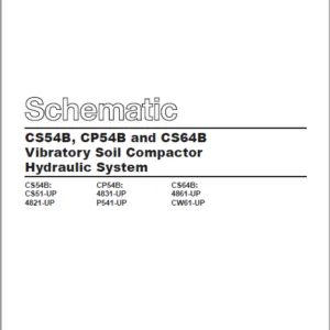 EN CAT Paving Compactor CS54B CP54B and CS64B Vibratory Soil Compactor Hydraulic System Schematic Manual