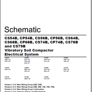 EN CAT Paving Compactor CS54B CS79B Vibratory Soil  Electric Schematic  Manual - Pdf Download