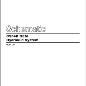 EN CAT Paving Compactor CS54B OEM  Hydraulic Schematic  Manual - PDF DOWNLOAD