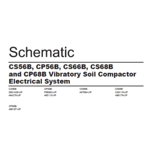 EN CAT Paving Compactor CS56B CP56B CS66B CS68B CP68B Vibratory Soil Electric Schematic Manual - PDF DOWNLOAD