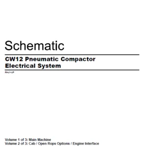 EN CAT CW12 Pneumatic Compactor   Electric Schematic  Manual - PDF DOWNLOAD