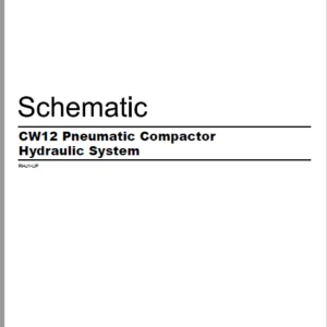 EN CAT Paving Compactor CW12 Pneumatic   Hydraulic Schematic  Manual - PDF DOWNLOAD