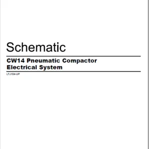 EN CAT Paving Compactor CW14 Electric Schematic Manual-PDF DOWNLOAD