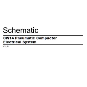 EN CAT Paving Compactor CW14 Pneumatic Machine Engine  Electric Schematic Manual - PDF DOWNLOAD
