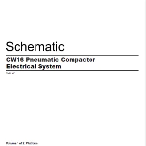 EN CAT Paving Compactor CW16 Pneumatic ROPS   Electric Schematic Manual - PDF DOWNLOAD