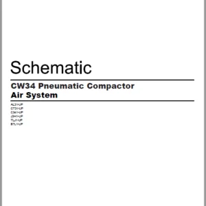 EN CAT Paving Compactor CW34 Pneumatic Air System Hydraulic  Schematic  Manual - PDF DOWNLOAD