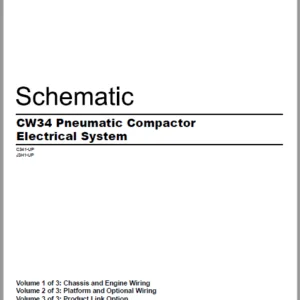 EN CAT Paving Compactor CW34 Pneumatic Electric Schematic  Manual - PDF DOWNLOAD