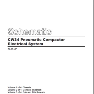 EN CAT Paving Compactor CW34 Pneumatic Electric Schematic Manual - PDF DOWNLOAD