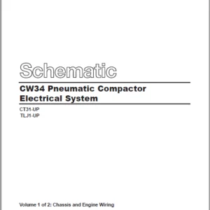 EN CAT Paving Compactor CW34 Pneumatic  Electric Schematic Manual - PDF DOWNLOAD