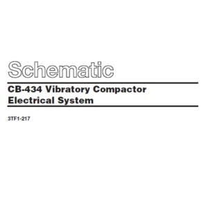 EN CAT Paving Compactor Caterpillar CB-434 Vibratory  Electric Schematic  Manual - PDF DOWNLOAD