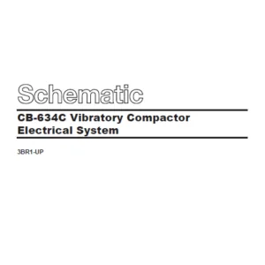 EN CAT Paving Compactor Caterpillar CB-534 CB-634C Vibratory   Electric Schematic  Manual - PDF DOWNLOAD