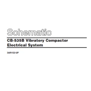 EN CAT Paving Compactor Caterpillar CB-535B Vibratory Electric Schematic Manual - PDF DOWNLOAD
