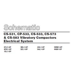 EN CAT Paving Compactor Caterpillar CS-531 CP-533 CS-533 CS-573 CS-583 Vibratory Electric Schematic Manual -PDF DOWNLOAD