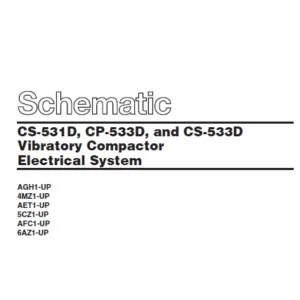 EN CAT Paving Compactor Caterpillar CS-531D CP-533D CS-533D Vibratory  Electric Schematic Manual - pdf download