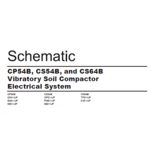 EN CAT Paving Compactor P54B CS54B CS64B Vibratory Soil  Electric Schematic Manual  - PDF DOWNLOAD