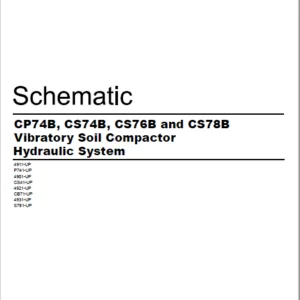 EN CAT Paving Compactor P74B CS74B CS76B CS78B Vibratory Soil   Hydraulic Schematic  Manual - PDF DOWNLOAD