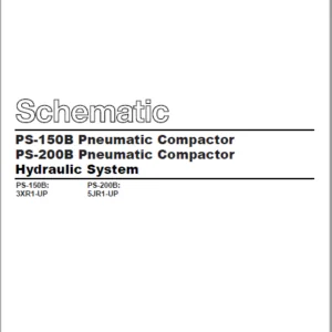 EN CAT Paving Compactor PS-150B PS-200B Pneumatic Hydraulic Schematic  Manual  -  PDF DOWNLOAD