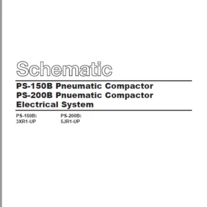 EN CAT Paving Compactor PS-150B Pneumatic PS-200B Pneumatic Electric Schematic Manual - PDF DOWNLOAD