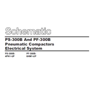 EN CAT Paving Compactor PS-300B And PF-300B Pneumatic  Electric Schematic  Manual  - PDF DOWNLOAD