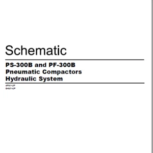 EN CAT Paving Compactor PS-300B PF-300B Pneumatic   Hydraulic Schematic  Manual - PDF DOWNLOAD