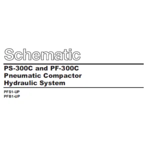 EN CAT Paving Compactor PS-300C PF-300C Pneumatic  Hydraulic Schematic Manual - PDF DOWNLOAD