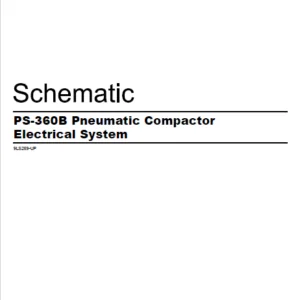 EN CAT Paving Compactor PS-360B Pneumatic Electric Schematic  Manual - PDF DOWNLOAD