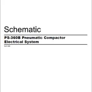 EN CAT Paving Compactor PS-360B Pneumatic Electric Schematic  Manual - pdf download