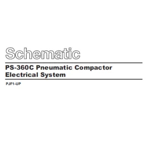 EN CAT Paving Compactor PS-360C Pneumatic Electric Schematic Manual  - Pdf Download