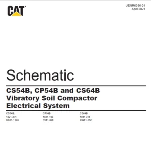 EN CAT Paving Compactor S54B CP54B CS64B Vibratory Soil Electric Schematic Manual - PDF DOWNLOAD