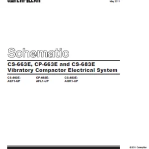 EN CAT Paving Compactor SS-663E CP-663E CS-683E Vibratory  Electric Schematic  Manual - PDF DOWNLOAD