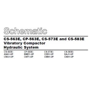 EN CAT Paving CompactorCS-563E  CP-563E CS-573E and CS-583E Vibratory Compactor Hydraulic System Schematic  Manual