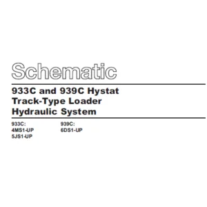 EN CAT Track-Type Loader 933C 939C Hystat  Hydraulic Schematic  Manual - PDF DOWNLOAD